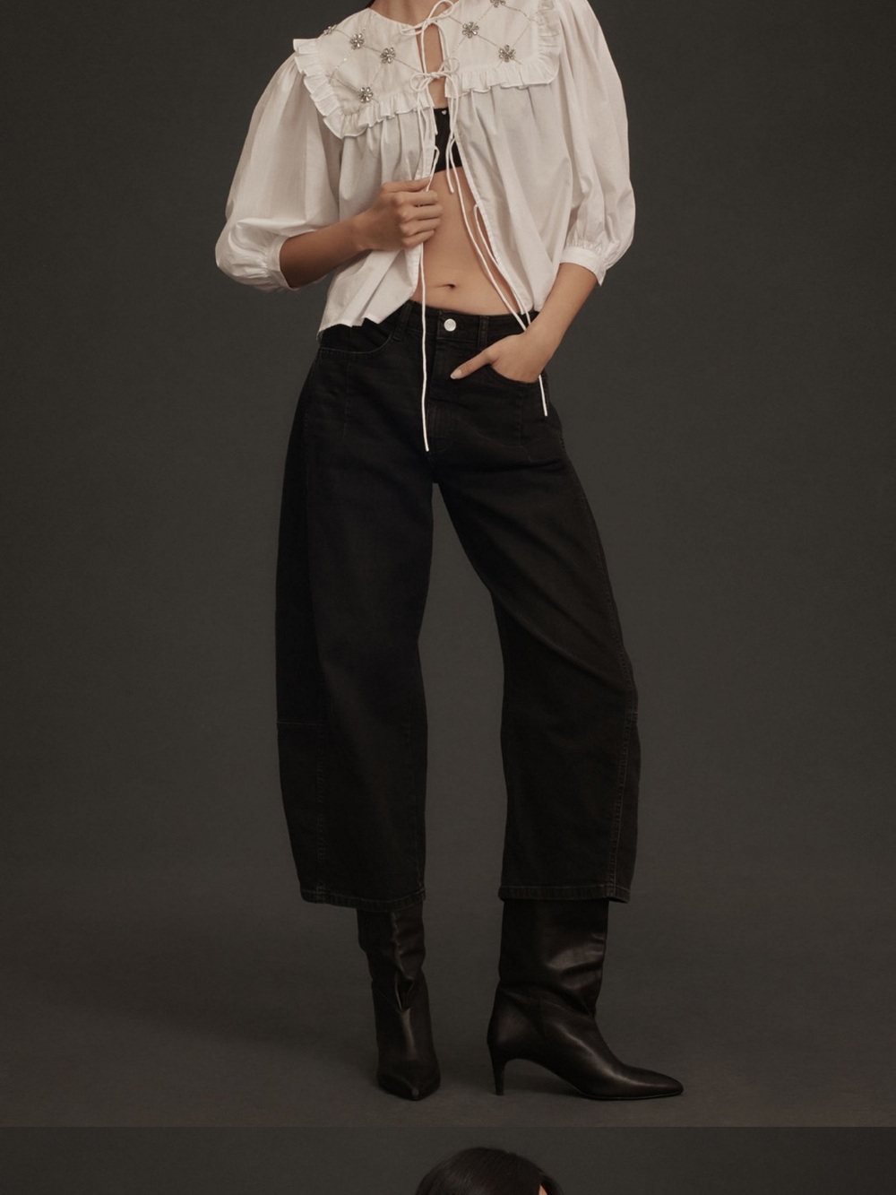 Pilcro - Heritage Curve Mid-Rise Tapered Jeans